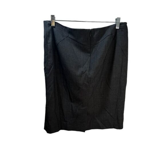 Worthington Work Mini‎ Skirt Gray Lined Stretch Size 12 - Picture 2 of 4